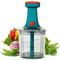 Tritatutto manuale a pressione con 6 lame per tritare facilmente verdure e frutta (assortiti, 1000 ml, plastica).