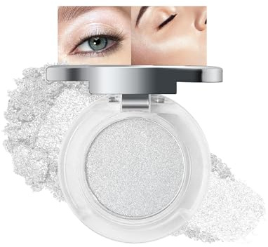 Fard à Paupières Paillettes Illuminateur, Eyeshadow Glitter Couleur Intense, Une Seule Couverture, Étincelantes Palette Maquillage Yeux, Creme Eyeshadow Holographique Longue Durée et Maquillage-01