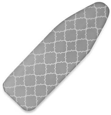 ZIHQRgE Copriasse da Stiro Elastico per Ferro da Stiro 3 Strati: Schiuma, Pile e Tessuto Cotone per Una Stiratura Facile e Veloce(51.1 L x 19.6 in W (130 x 50 cm))
