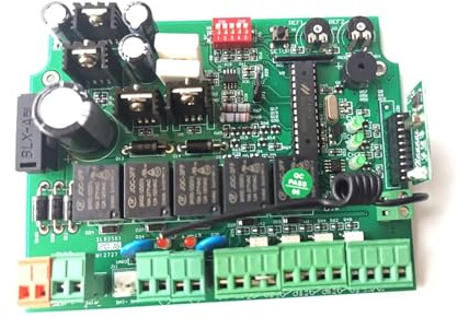 Placa de Circuito de Placa Base de Tarjeta electrónica de 24 V for Motor de Apertura de Puerta batiente automática de Doble ala de 24 V CC(No Remote)