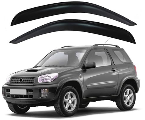 gaowenying 2 Pièces Déflecteurs de Vent de Voiture,pour to-YOTA RAV4 3doors XA20 2001-2004,Pare-Soleil,Pare-Pluie,Pare-Vent