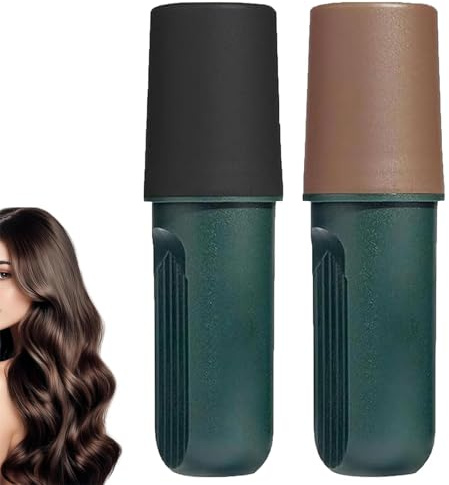 Tinte para el cabello, palo de retoque de raíz de cobertura rápida, peine de color de cabello temporal impermeable, cubre raíces grises (2 color)