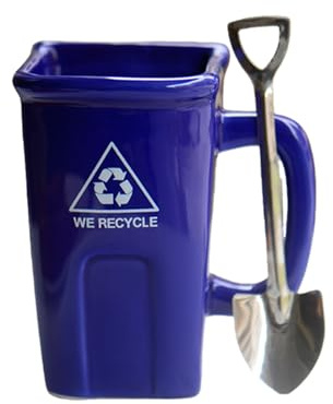 WJnflQN Poubelle à café | Récipient à boisson en céramique, tasse de petit déjeuner amusante – pour étudiants, étudiants, enseignants, bureau, restaurant, cuisine, salon, table d'appoint, hôtel