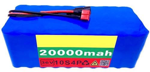 36V 20AH Batería De Iones De Litio Impermeable para Bicicleta Eléctrica 10S4P Batería De Iones De Litio para Patinete Eléctrico para Motores De 100W 200W 250W 500W 600W T