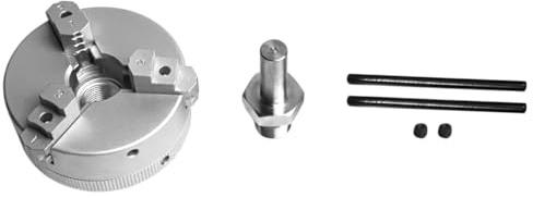 HWIREUIGT Aluminum Alloy Self Centering Mini Three Jaw Chuck for Lathe Bench Grinder Electric Drill Woodworking Turning Tool B