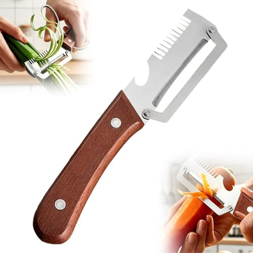3 in 1 Pelatore Da Cucina Multifunzionale, Pelatore Multifunzione, Pelapatate Multifunzione, Con Un,anico Ergonomico — Comodo e Antiscivolo Questo Pelapatate è ideale Per Pelare Frutta e Verdura.