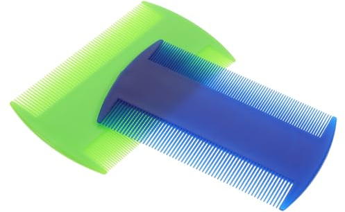 JEWEDECO Pettine Antipidocchi per Gatti 5 Unitá in Plastica a Due per Cura Delicata e Toelettatura degli Animali Domestici Colore Casuale