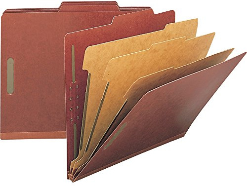 Nature Saver Tyvek Gusset Classification Folder, Red (NAT01052)