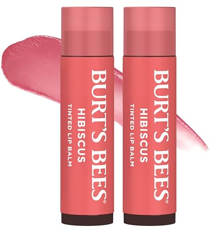 Burt's Bees Tinted Lip Balm, Hibiscus, 0.15 Ounce, 2 Count by Burt's Bees
