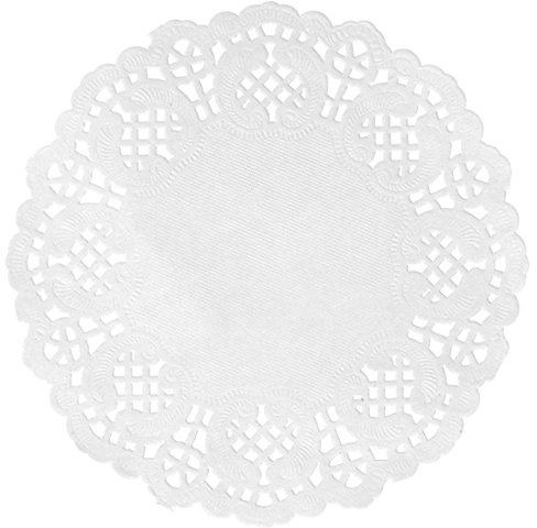 10 Stück Tortenspitzen weiß, D 35 cm