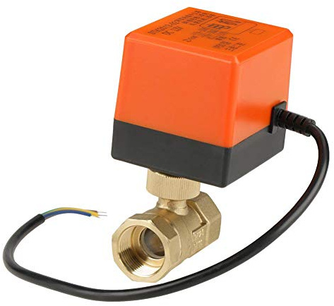 Motorisiertes Kugelventil, 1.6MPa DC12V G3 / 4DN20 2 Wege Messingmotorischer Kugelhahn für Klimaanlage und Sanitäranlagen