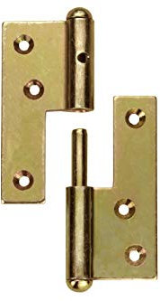Mobila Cerniere sfilabili Destra 80 mm, Con Perno Fisso, Zincato Giallo, 1 pezzo