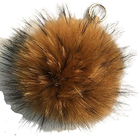 feifanshop Bommel Schlüsselanhänger Fellbommel Taschenanhänger Pelzbommel Pompom Keychain Anhänger Schlüsselbund für Handtasche Tasche Schlüssel Auto Koffer Mobiltelefon Deko