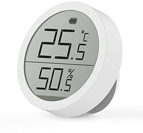 Qingping Digital Thermometer Hygrometer Lite C, Genauer Innentemperatur-Feuchtigkeitsmonitor mit Segment LCD