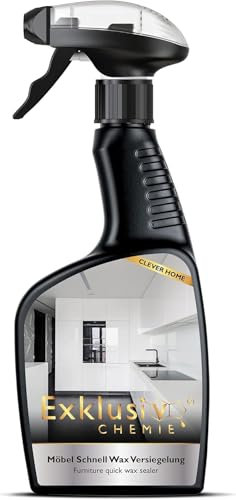 Exklusiv Chemie® Nettoyant pour façades brillantes | Vitrification des meubles | Bois de placage, surfaces laquées, cuisines, portes, laque pour piano | 0,5 l