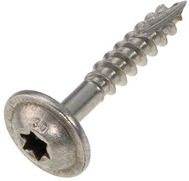 Tellerkopfschrauben 4 x 30 mm, Edelstahl A2-200 Stück, TX 20, ETA Zulassung, Teilgewinde