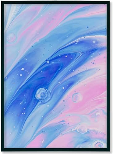 RAWWEST.BIS Alu Bilderrahmen – 70x100 cm Plakatrahmen, Alurahmen mit Acrylglas-Antireflex Rahmen aus Aluminium für Bilder Poster Fotos und für Puzzle, Posterrahmen - Fotorahmen, Schwarz