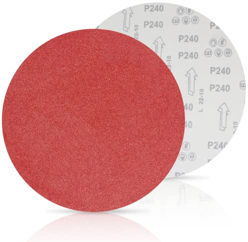 FEIHU Sanding Discs 300 mm Velcro Grit P240 Velcro Sanding Disc Diameter 300 Velcro Sanding Paper for Sanding / Polishing Pack of 15