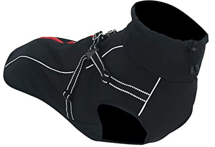 Mipcase Wasserdichter Hundemantel Hundejacke Mit Fleecefutter Für Große Hunde Wind Und Regenfest Reißverschluss Für Einfaches Ausziehen Reflektierende Details Für Bei Nacht