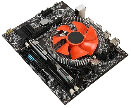 Motherboard CPU Combo , Indicator Light DDR3 PC Motherboard 12 Threads Gigabit Network Card X79 for Desktop PC