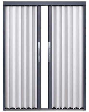 Porte coulissante, Porte Pliante accordéon Porte Coulissante De Hangar D'arrière-cour Imperméable, Séparateur De Pièce Pour Porte Accordéon Sur Rail, Porte Moustiquaire Coulissante Pliante(76x80in(196