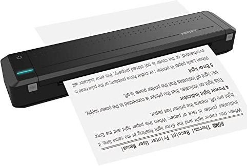BLAIS MT800 A4 Imprimante à Transfert Thermique Portable sans Fil et Connexion USB avec Ordinateur Portable pour Bureau, école, Voiture, imprimante de Voyage avec 1 Rouleau de Ruban Compatible avec l