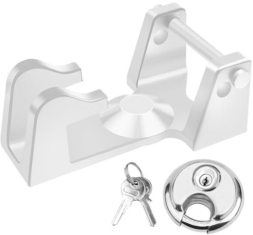 MARKETTY Schwanenhals-Anhängerschloss und Schlüsselschloss, Modell TL-50 Kupplungsschloss, Schwanenhals-Verbindungsschloss ist für die Verwendung mit schweren Anhängern und Nutztiertransportern