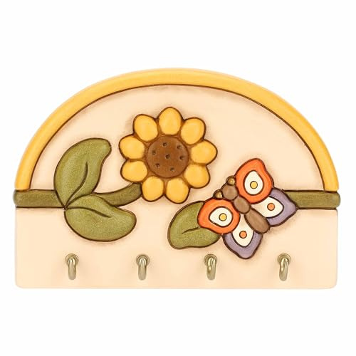 THUN Appendichiavi con 4 ganci in ceramica Country