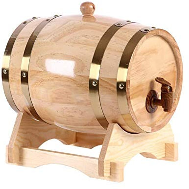 LeGDOr Flaschenregal, Weinregal, Weinglashalter, Fasswein aus Eiche, antike Eiche, 1,5/05.03.10 Liter, handgefertigt aus einem Fass für Bier, Wein, Bier, Whiskey, Hafen (Größe: 5 l)