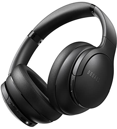 DOQAUS Casque Bluetooth sans Fil [jusqu'à 90 Heures] Casque Bluetooth avec 3 Modes EQ,Stéréo HiFi,Microphone intégré,Casque sans Fil Pliable pour Téléphones Portables,iPad,Ordinateurs Portables