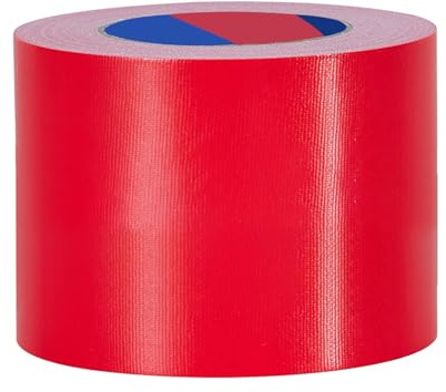 Duccinp ruban adhésif blindé ultra fort, 50 m x 10 cm, Ruban de réparation imperméable pour réparations, bricolage, artisanat, intérieur et extérieur, Duct Tape (Rouge)