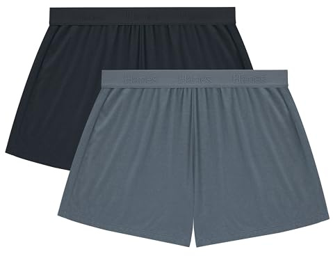Hanes Women's Originals Supersoft Sleep Shorts, Comfywear Lounge Shorts, 3.25, 2-Pack