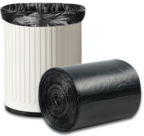 O2frepak Noir Sac Poubelle 30 Litres,Sac Poubelle Haute Résistant (50x60cm,100Sacs)