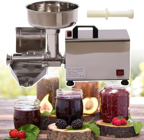 HCAUYNN Obstsieb FüR Mixer, Passiert GroßE Mengen Tomaten Und ÄPfel, 370 W BeerenmüHle, 50 Kg Leistung Pro Stunde,220V
