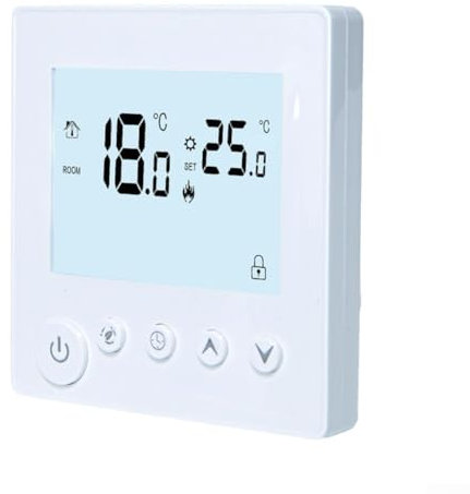 4PCS Termostato Intelligente Per Riscaldamento A Pavimento, Termostato Digitale Camera Riscaldamento A Pavimento Riscaldamento A Parete Riscaldamento A Luce Bianca, 41MM* 86MM* 86MM
