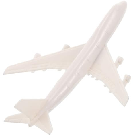 Abaodam Kleines Flugzeugmodell Flughafenmodell Spielzeugflugzeug Miniatur-flugzeugmodell Modellflugzeug Mini-flugzeugmodell Flugzeugmodelle Modellbausätze Für Flugzeuge Weiß Plastik