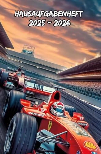 Hausaufgabenheft 2025 2026: Modell F1, Wochenkalender mit zwei Seiten pro Woche, Schulplaner für Schüler (Grundschule, Mittelschule, Gymnasium, Universität)