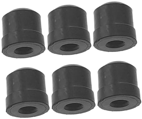 Protecteurs D'embout en Caoutchouc pour Trombone, Lot de 6 Set, Noir