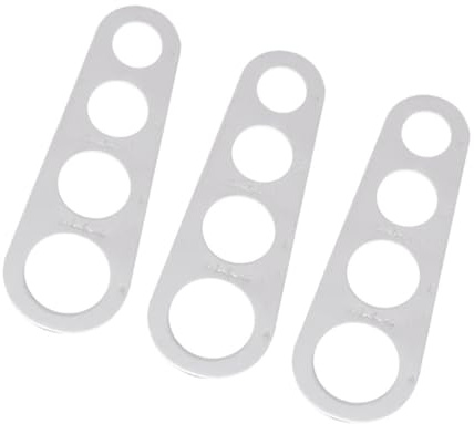 Gadpiparty 3 pezzi Misuratore Spaghetti Acciaio Inossidabile per Porzioni da Persone Strumento Cucina Compatto e Resistente per Dosaggio Pasta e Zucchine
