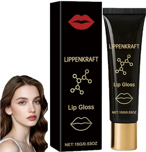 Herbionyx Plumpify Lujoso Brillo de Labios Lujoso Aumento de Labios Suero Plumpify Suero de Aumento de Labios Hidratante Profundo de Larga Duración Resistente a Transferencia para Todo Tipo de Piel (1