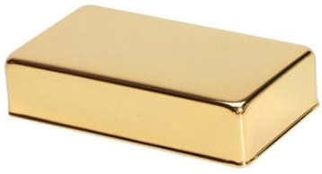 NIYANGLE Humbucker Abdeckung aus Hartem Messing für E-gitarre Goldfarbene Tonabnehmerabdeckung mit Langlebiger Kupferlegierung für Pickup Schutz