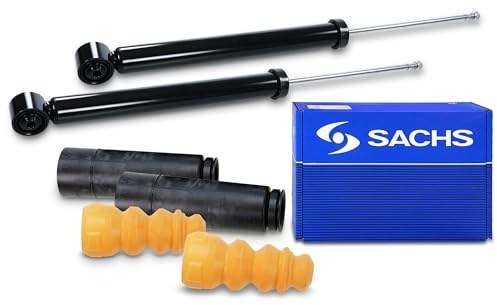 BESTPRICE ATP 2x Stoßdämpfer + SACHS Staubschutzsatz hinten Hinterachse