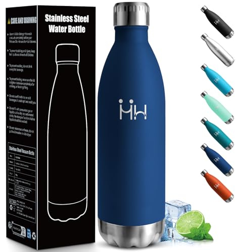Borraccia Termica, 1000ML Acciaio Inossidabile 18/8, Termos Senza BPA, Bottiglia Termica A Prova di Perdite, Borraccia Palestra per Picnic, Escursione, Sport All'aperto