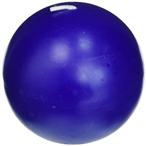 Zest Candle 6-Piece Ball Candles, 3-Inch, Blue