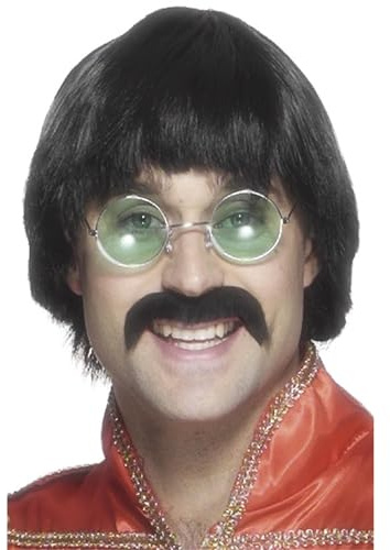 70s Mersey Wig and Tash