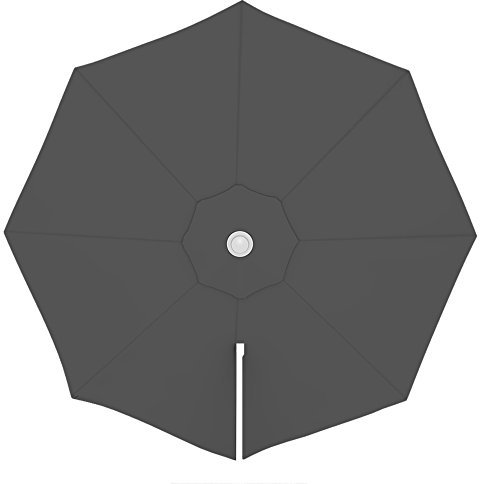 paramondo Toile de rechange pour parasol avec Air Vent pour parasol à mât excentré Parapenda (3,5m / ronde), gris
