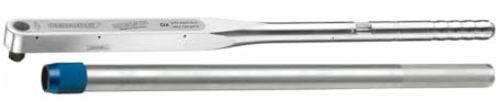GEDORE Aluminium Drehmomentschlüssel DREMOMETER 3/4 520-1000 Nm mit Doppelvierkant und Verlängerungsrohr, mit Zertifikat