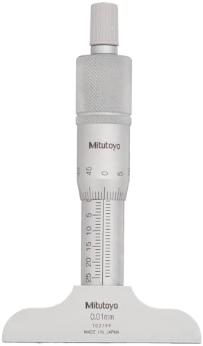 Mitutoyo 128-101 Stangenmikrometer mit fester Eintauchtiefe von 0-25 mm