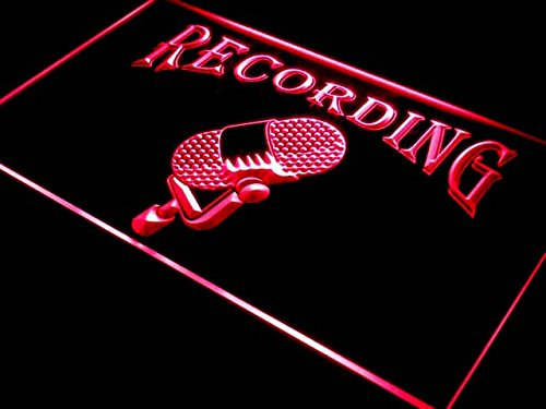 ADVPRO i206-r Recording On The Air Radio Studio New Light Sign Barlicht Neonlicht Lichtwerbung