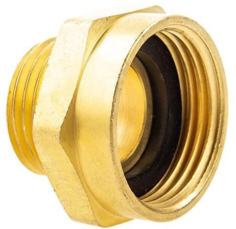 Reducer Red Piece Brass Blank 1/2 Inch Male Thread x 3/4 Inch Internal Thread